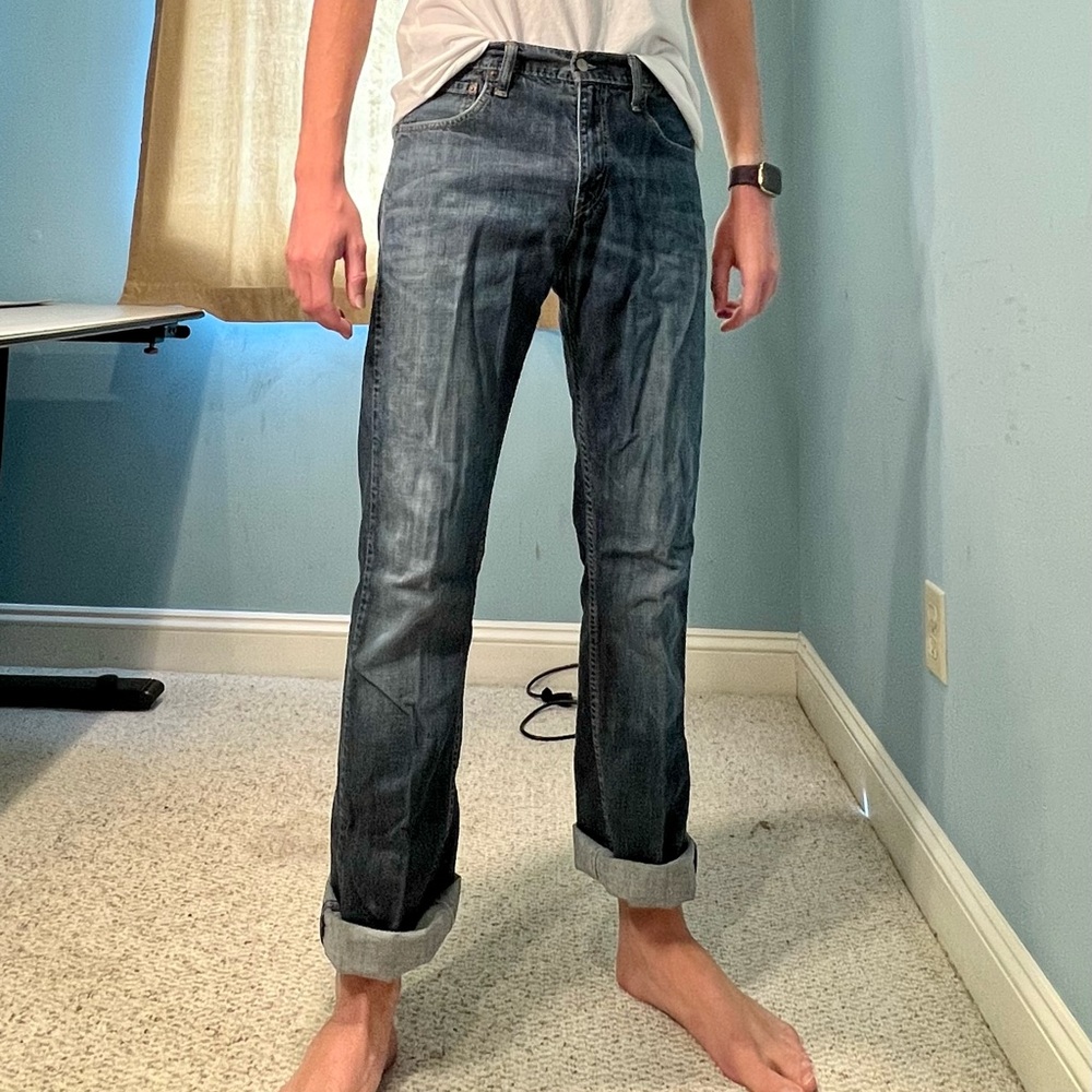 Distressed Early 2000s Style Levi’s Jeans